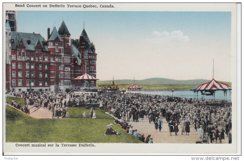 Québec - Concert Musical Terrasse Dufferin - Animée Animated - État TB - VG Condition - Garneau - Québec - Château Frontenac