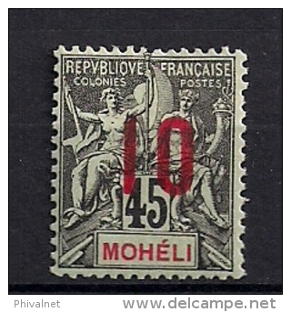 MOHELI, AÑO 1912, YVERT 21A *, COLONIAS FRANCESAS, ALTO VALOR DE CATÁLOGO - Altri & Non Classificati