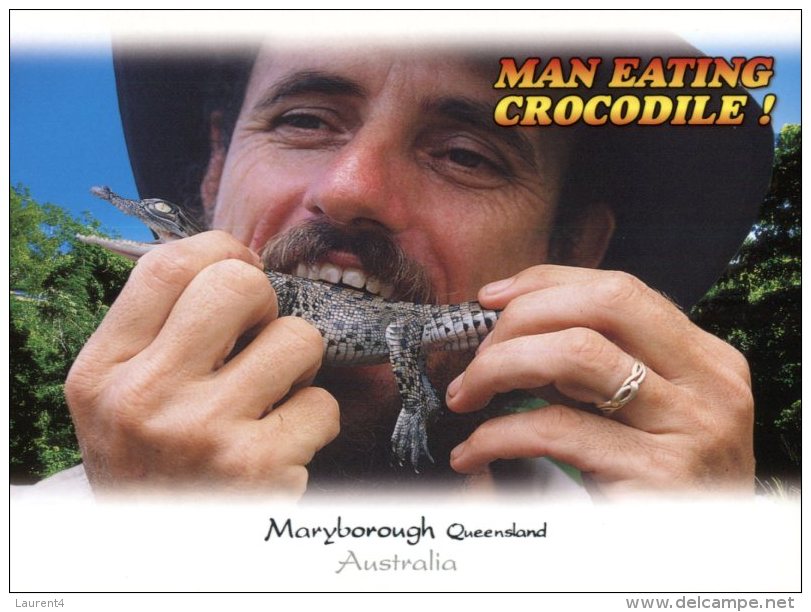 (314) Australia - QLD - Maryborough Man Eating Crocodile - Outback