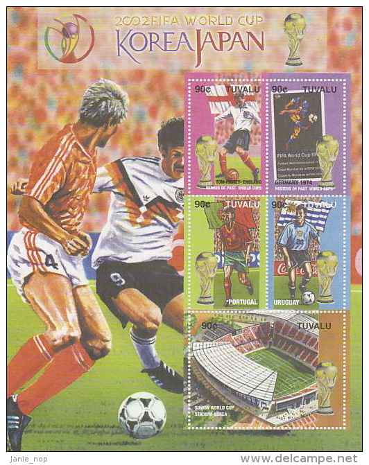 Tuvalu 2002 World Cup Soccer Sheet  MNH - Tuvalu