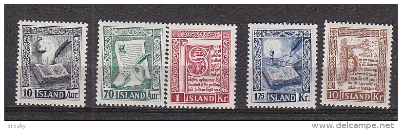 Q1189 - ISLANDE ICELAND Yv N°245/49 ** - Unused Stamps
