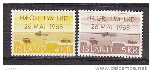 Q1215 - ISLANDE ICELAND Yv N°374/75 ** TRANSPORT - Neufs