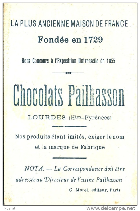 Lourdes, Chocolat Pailhasson, Chromo Thème Histoire, Charge De Chasseurs à Solférino - Other & Unclassified