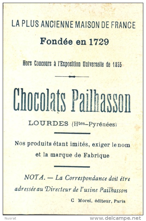 Lourdes, Chocolat Pailhasson, Chromo Thème Histoire, Assassinat De Kléber - Autres & Non Classés