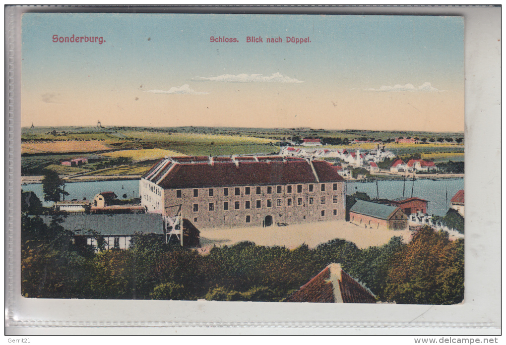 DK 6400 SONDERBURG, Schloss, Blick Nach Düppel, Ca.1905 - Nordschleswig