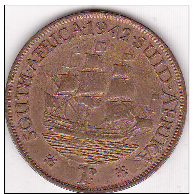 Afrique Du Sud 1 Penny 1942 - Afrique Du Sud