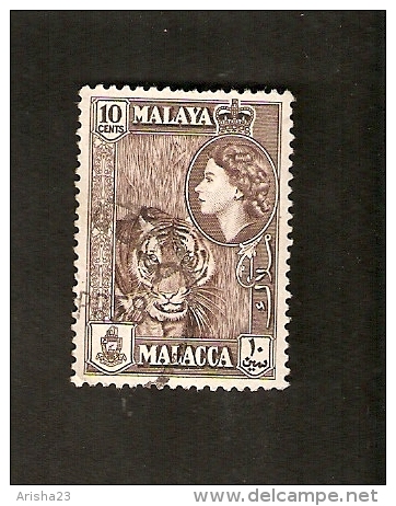 R13-5-1. Malaysia, Malaya - Malacca 1957 - 1958 - Queen Elizabeth II - Malacca