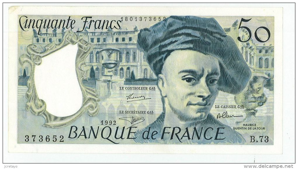 50 Francs Quentin De La Tour, Ref Fayette 67-18 état Presque NEUF - 50 F 1976-1992 ''Quentin De La Tour''