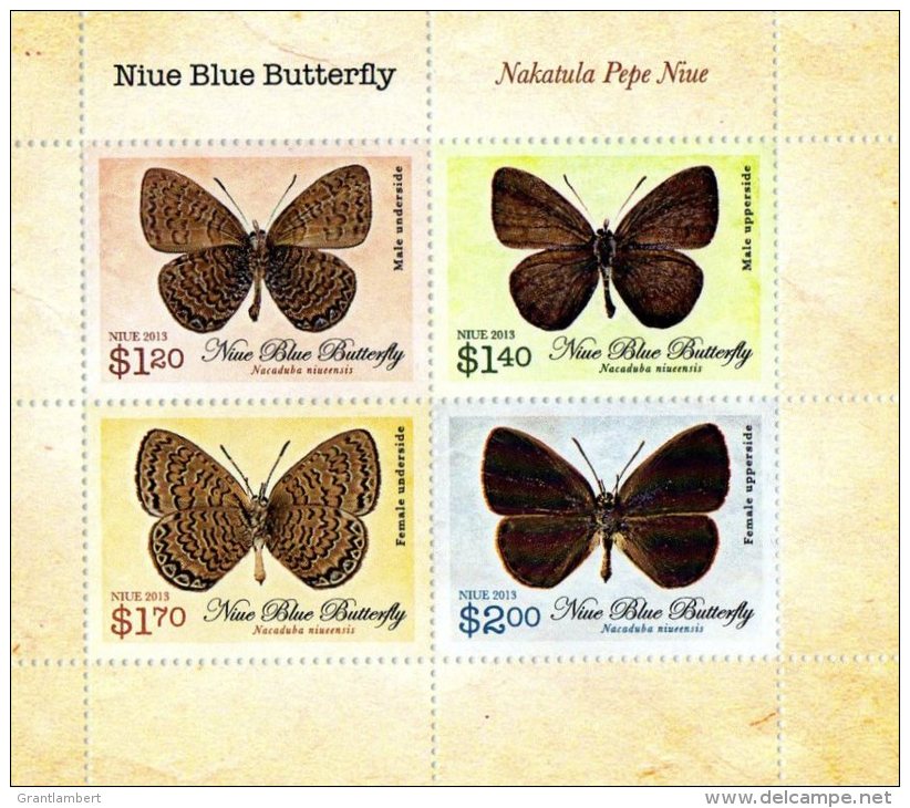 Niue 2012 Butterflies MS MNH - Niue