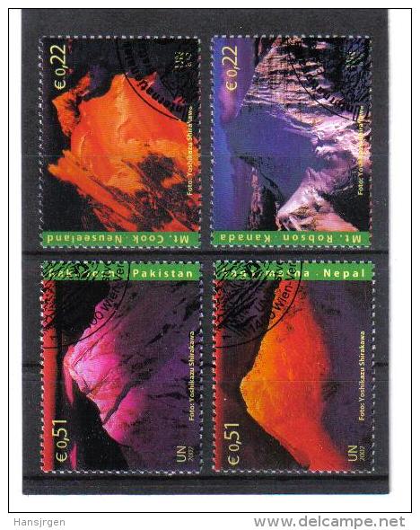 WQW432 UNO - WIEN 2002 MICHL 363/66 Used / Gestempelt - Used Stamps