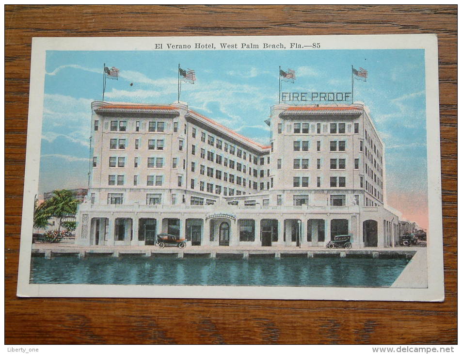 EL VERANO Hotel West Palm Beach Florida Anno 1924 ( Zie Foto Voor Details ) !! - Palm Beach