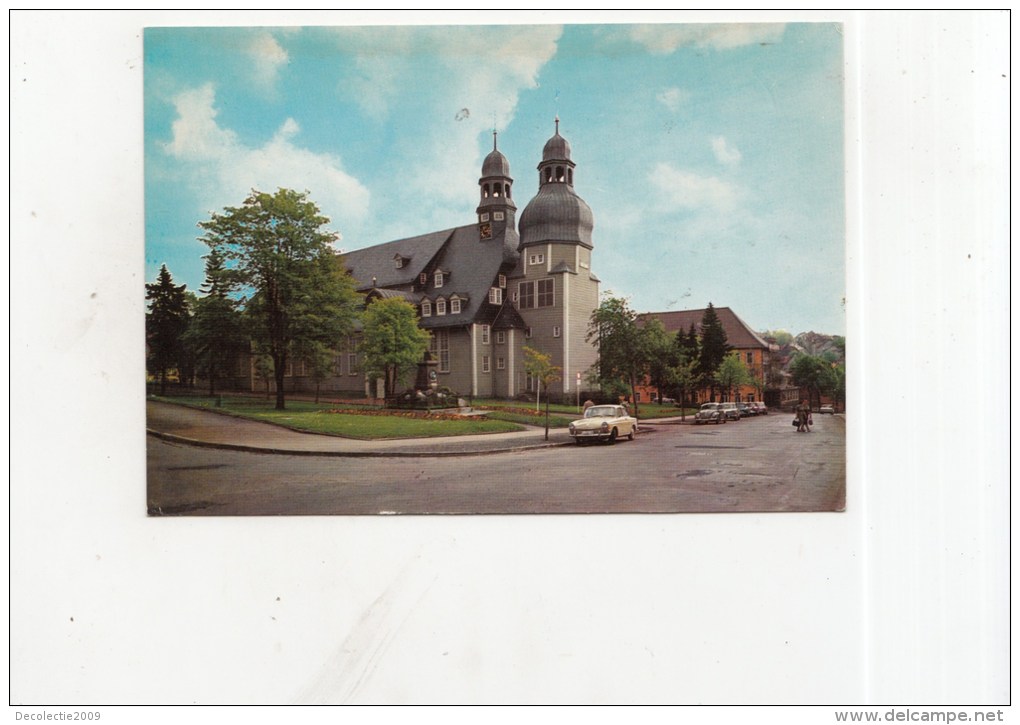 ZS34217 Clausthal Zellerfeld Marktkirche  Car Voiture  2 Scans - Clausthal-Zellerfeld