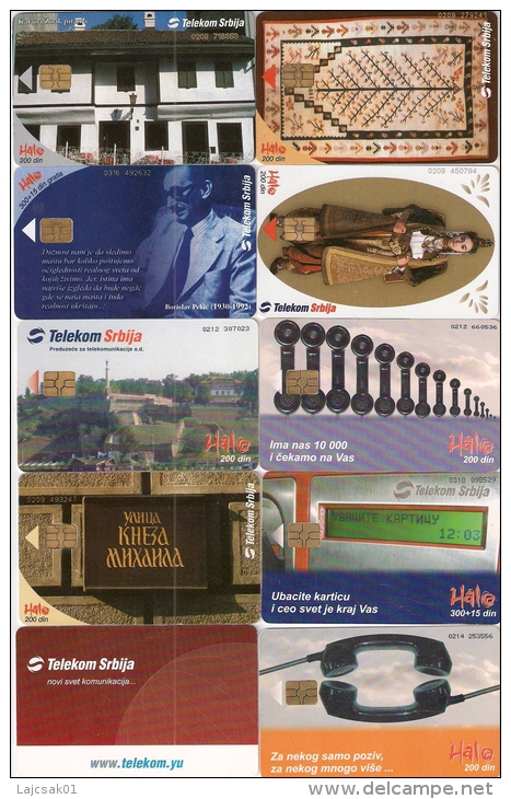 Serbia 2005.  10 Different Phonecards - Yugoslavia