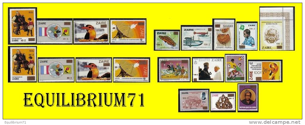 1374/1393**  Tranche "B" / Uitgifte "B" - ZAIRE - Nuovi