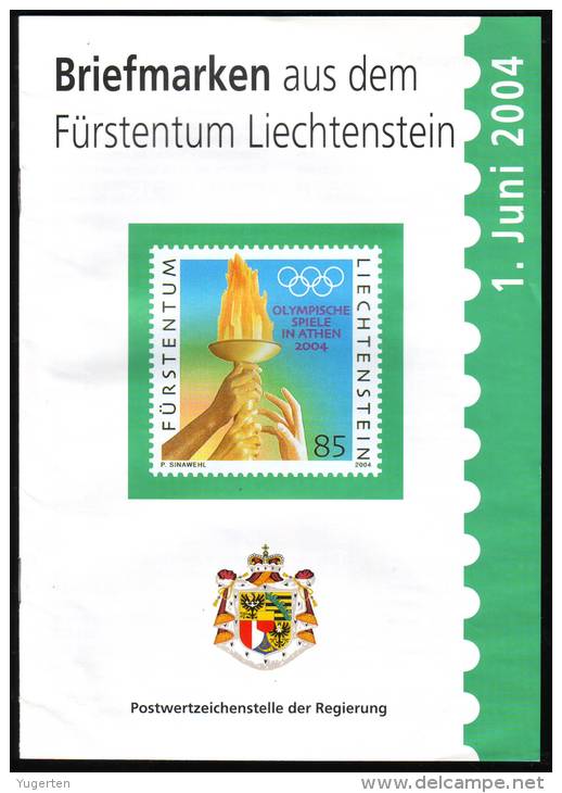 Liechtenstein 2000 - Philatelic Magazine - 16 Pages - Athens Olympic Games - JO - Jeux Olympiques - Summer 2004: Athens