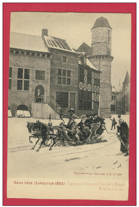 EXPO LIEGE 1905   Vieux-Liège -  Place Aux Chevaux - Liege