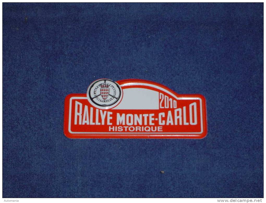 Petite Plaque Rallye "MONTE CARLO HISTORIQUE" 2010 - Placas De Rally