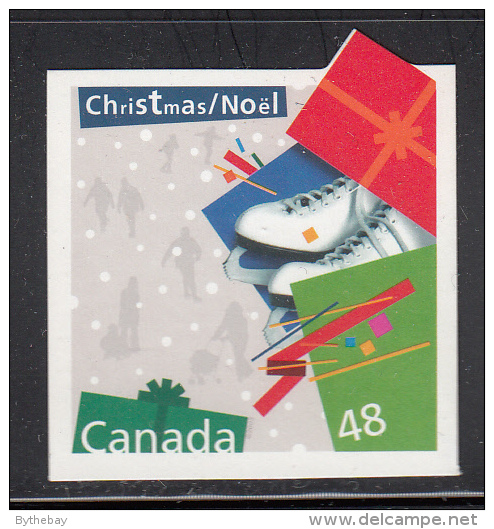 Canada MNH Scott #2004i 48c Ice Skates - Christmas Gifts Die Cut To Shape - Neufs