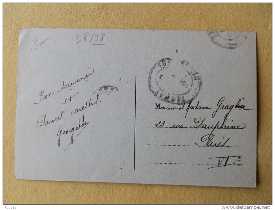 Dep 58 , Cpa TANNAY , L´Hotel De Ville , Recto/verso (03) - Tannay