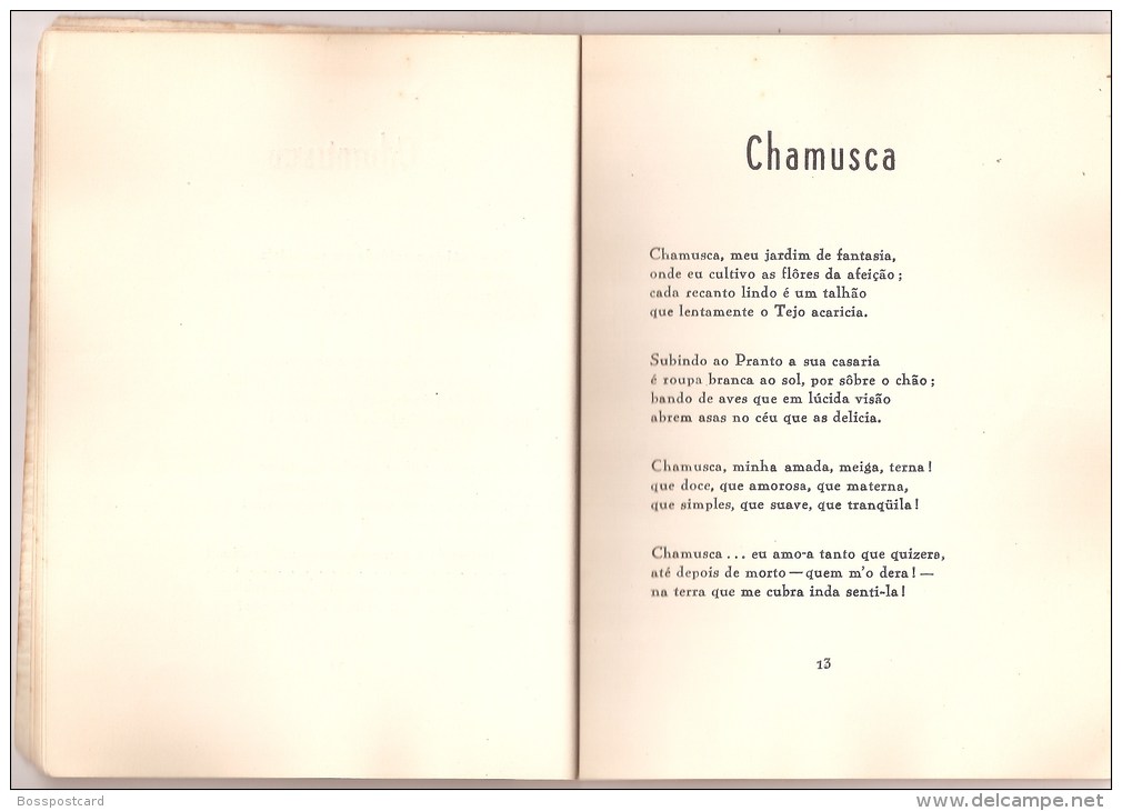 Chamusca - "Chamas E Cinzas" - Armando Soares Imaginário. 1945. Ribatejo. Poesia (3 Scans) - Poëzie