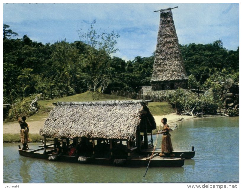 (600) Figi Carte Assez Ancienne - Older Postcard Of Fiji Island - Cultural Centre And Market Place - Fidji