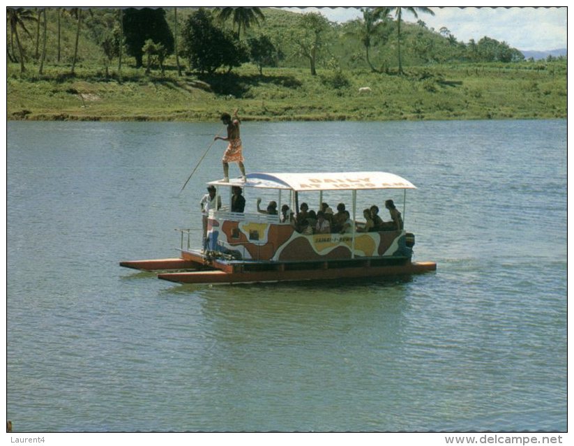 (600) Figi Carte Assez Ancienne - Older Postcard Of Fiji Island - Sagatoka River Cruises - Figi