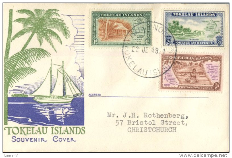 (020) Tokelau Island First Day Cover - 1948 - Tokelau