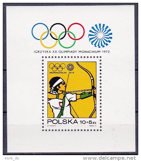 Polen 1972 / MiNr. Block 51 ** / MNH        (i1336) - Nuevos