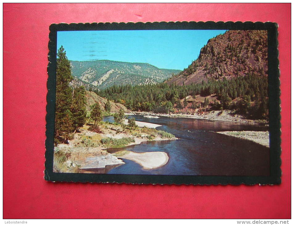 CPSM  ETATS UNIS  THE LOWER CLARK FORK RIVER    VOYAGEE TIMBRE STAMP - Autres & Non Classés