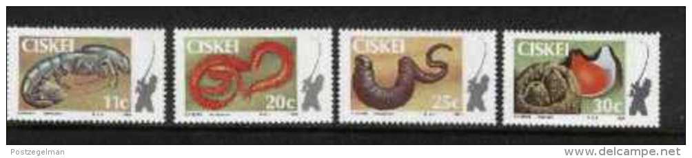 CISKEI, 1984, MNH Stamp(s), Fish Bait,  Nr(s). 57-60 - Ciskei