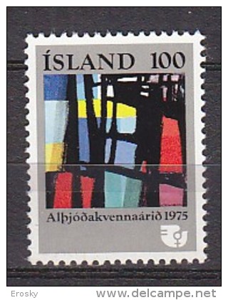 Q1236 - ISLANDE ICELAND Yv N°463 ** ANNEE DE LA FEMME - Ungebraucht