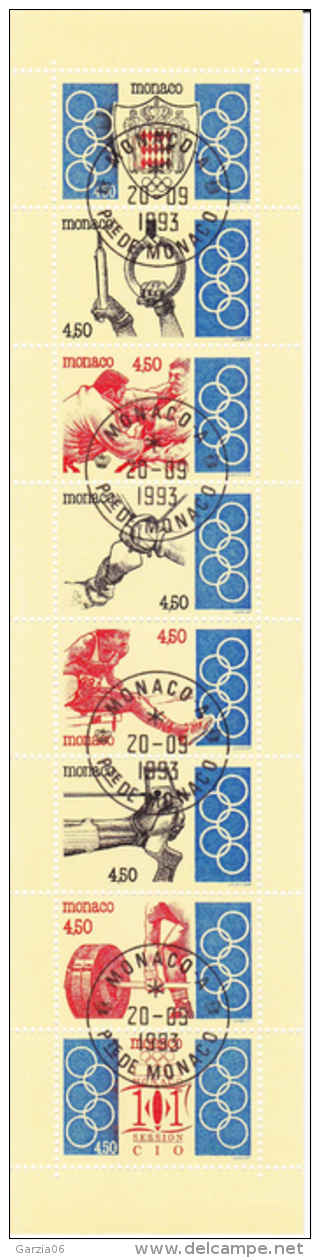 Monaco - 1993  - Carnet N° 11 - Comité International Olympique - Oblit - Used - Carnets
