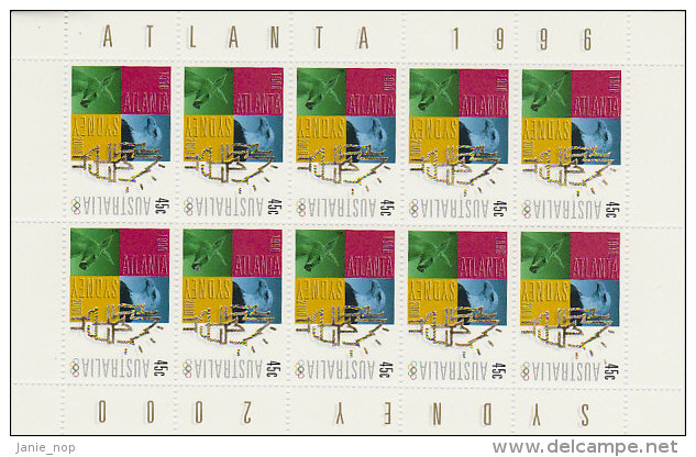 Australia 1996 Atlanta Handover - Fogli Completi