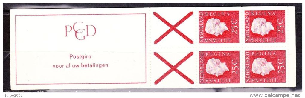 1969 PZB Boekje PB 9 AF Postfris Postgiro Voor Al Uw Betalingen - Carnets Et Roulettes