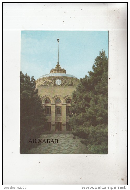 ZS34728 Seat Of The Central Committee Ashkhabad    2 Scans - Turkménistan