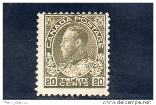 CANADA 1911-6 * - Neufs