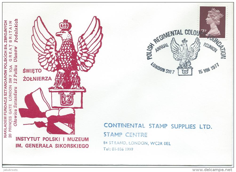 1977. POLISH REGIMENTAL COLOURS FOUNDATION  ANNUAL SOLDIERS  REUNION  DAY - Governo Di Londra (esilio)