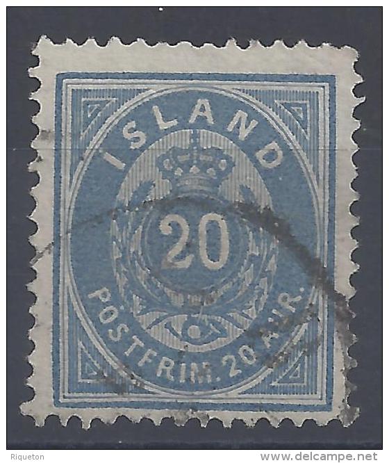 ISLANDE - 1882 - N° 14 A - OBLITERE - TB - - Usados