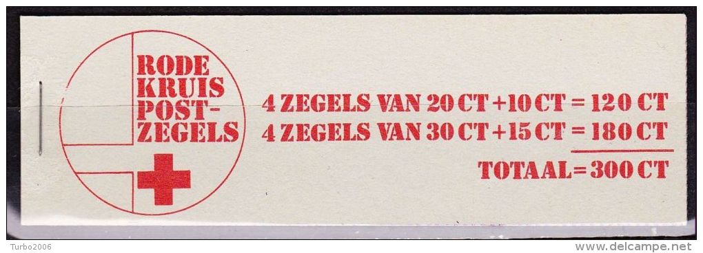 1972 Privé PZB Boekje Voor Het Rode Kruis Met 4 X 1016 + 4 X 1018 Postfris - Carnets Et Roulettes