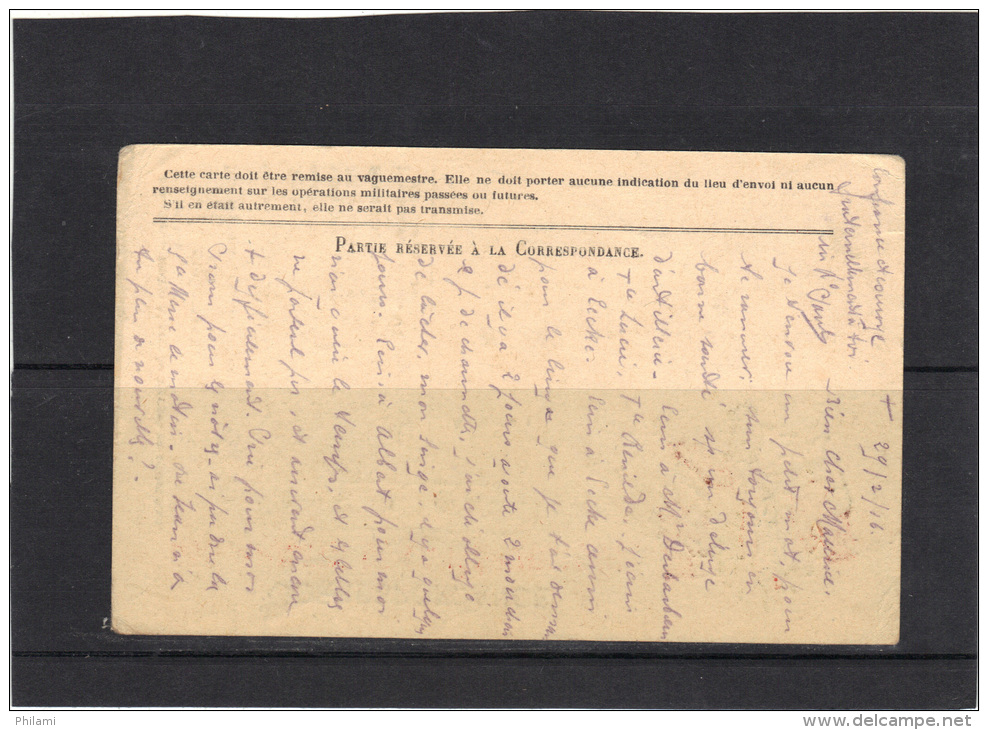 FRANCE 1916 CORRESPONDANCE DES ARMEES DE LA REPUBLIQUE . (3CF15) - Autres & Non Classés