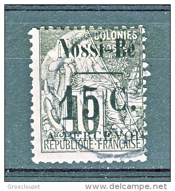 Nossi Be Tasse 1891 Y&T N. 13 C. 15 Su C. 10 Nero E Lilla (soprastampa IV) - Autres & Non Classés