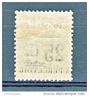 Nossi Be Tasse 1891 Y&T N. 14 C. 25 Su C. 5 Verde (soprastampa IV) - Other & Unclassified