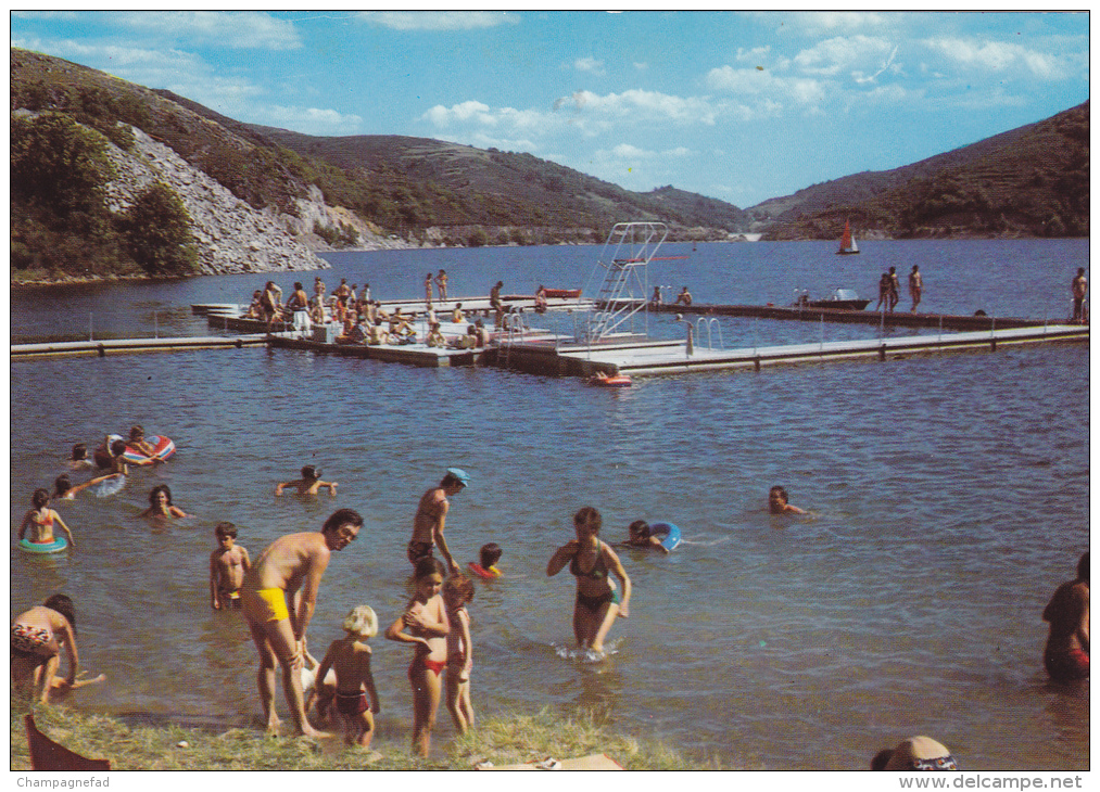 VILLEFORT 48, LE LAC DE VILLEFORT, LA BAIGNADE - Villefort