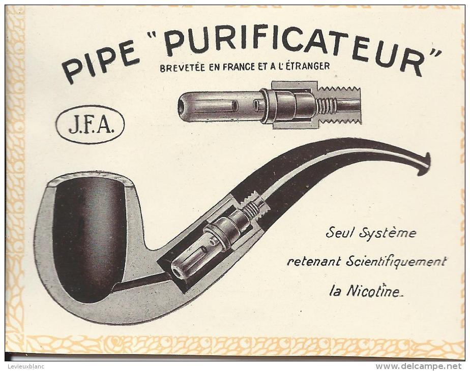 Pipe "Purificateur"/Brevetée En France Et à L'étranger /J.F.A./ 1913              ILL8 - Documenten