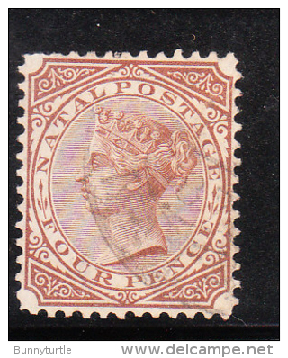 Natal 1874-78 Queen Victoria 4p Used - Natal (1857-1909)