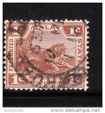 Federated Malay States 1906-22 Tiger 1c Used - Federated Malay States