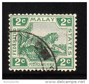 Federated Malay States 1906-22 Tiger 2c Used - Federated Malay States