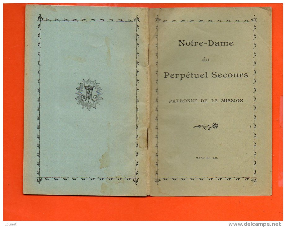 Livret De 32 Pages Sur Notre Dame Du Perpétuel Secours - Patronne De La Mission (dimensions 9.5 X 14) - Religion & Esotérisme