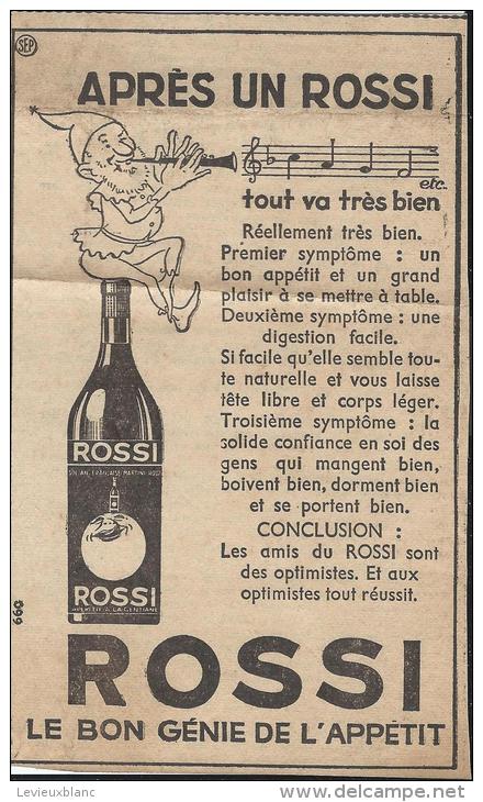 ROSSI/Le Bon Génie De L´appétit// Publicité /  Vers 1940-45           ILL21 - Spirituosen