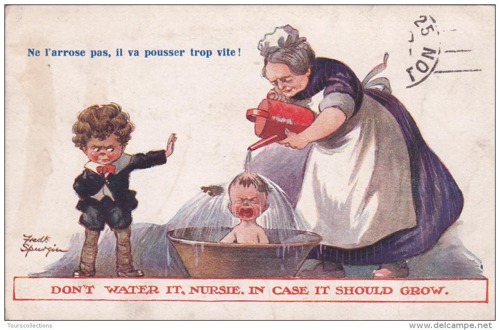 CPI Illustrateur Fred SPURGIN @ Don't Water Nursie. In Case It Should Grow @ Bain En 1906 - Humour - Spurgin, Fred